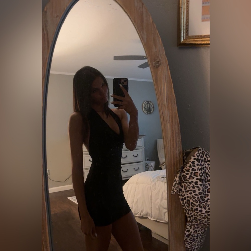 Garage Black Backless Dress